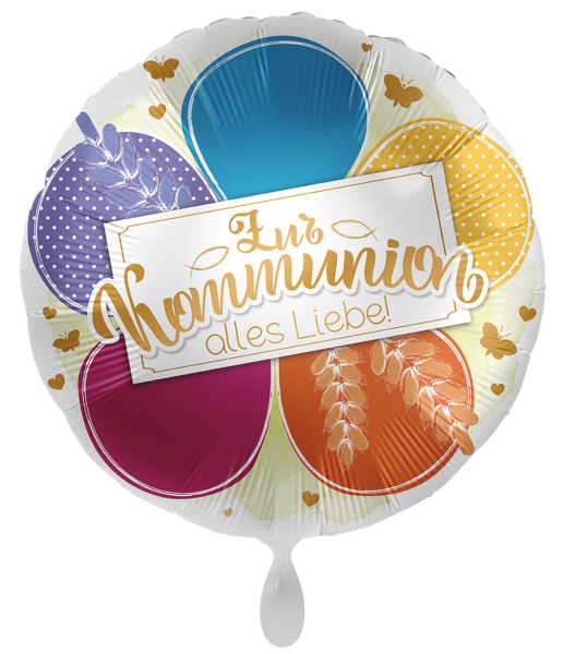 Folienballon - Zur Kommunion alles Liebe! - ø 43cm